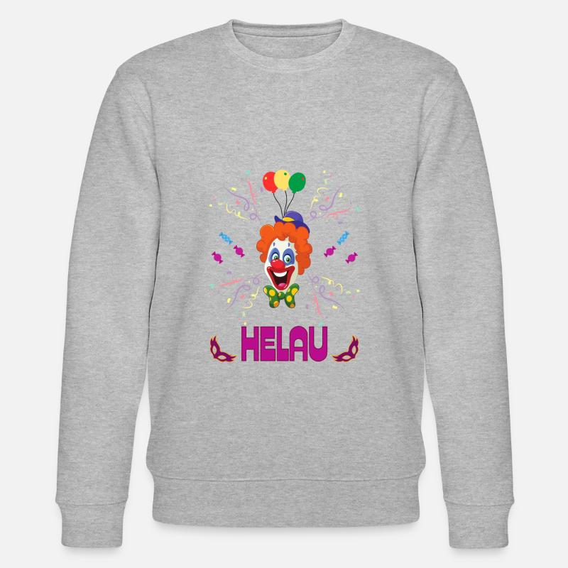 Carnaval | Clown | Helau Drôle | Carnaval - Sweat bio CHANGER Stanley/Stella Unisexe - gris chiné