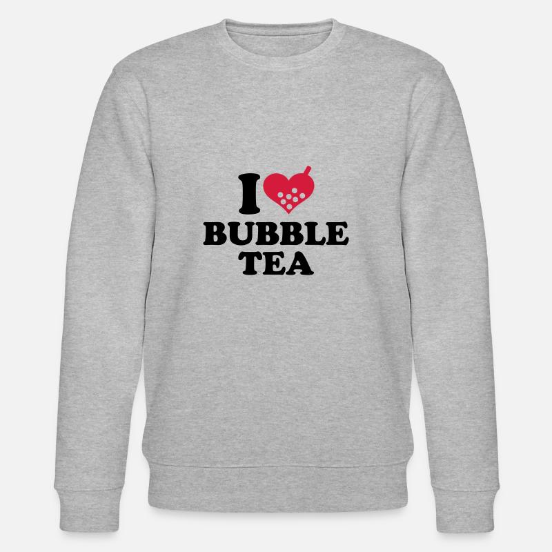 I love Bubble Tea - Sweat bio CHANGER Stanley/Stella Unisexe - gris chiné