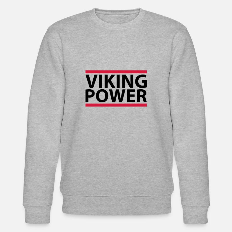 Viking Power - Stanley/Stella Unisex Bio-Sweatshirt CHANGER  - Grau meliert