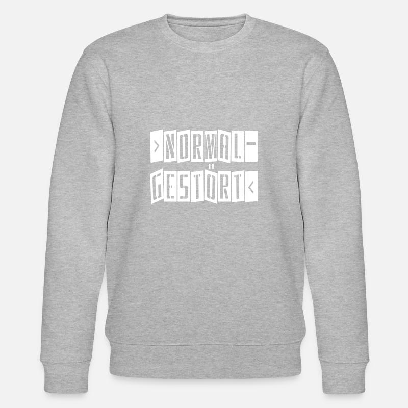 normal gestört - Stanley/Stella Unisex Bio-Sweatshirt CHANGER  - Grau meliert