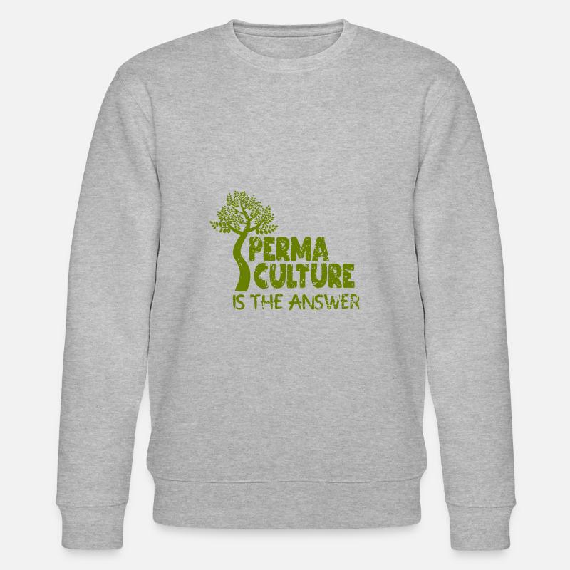 La permaculture est la réponse - Sweat bio CHANGER Stanley/Stella Unisexe - gris chiné