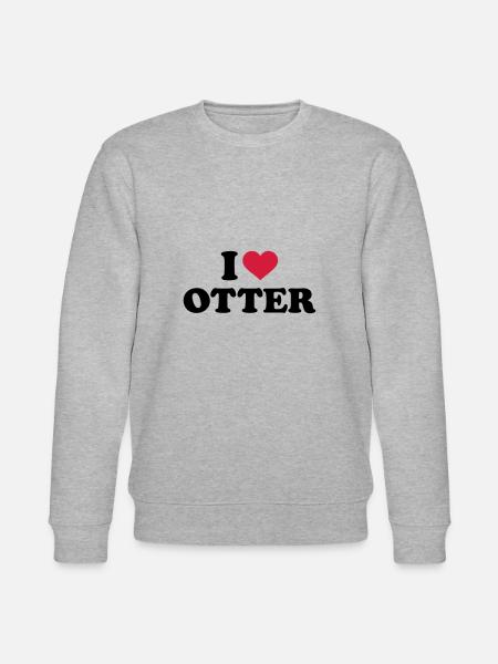 Otter - Stanley/Stella Unisex Bio-Sweatshirt CHANGER  - Grau meliert