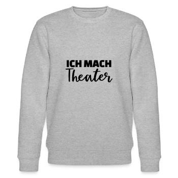 Theater - Stanley/Stella Unisex Bio-Sweatshirt CHANGER  - Grau meliert - Vorne - Nik (191cm) & Marisol (170cm)