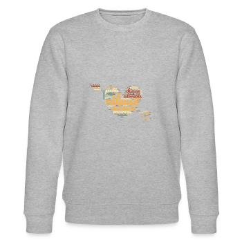 Charmant, charmant, entzückend, humorvoll - Stanley/Stella Unisex Bio-Sweatshirt CHANGER  - Grau meliert - Vorne - Nik (191cm) & Marisol (170cm)