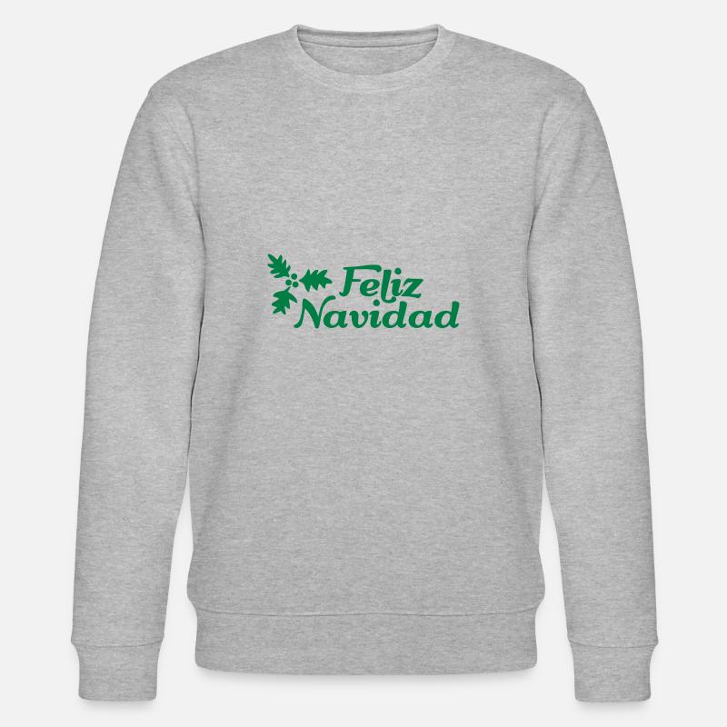 Feliz Navidad - Stanley/Stella Unisex Bio-Sweatshirt CHANGER  - Grau meliert