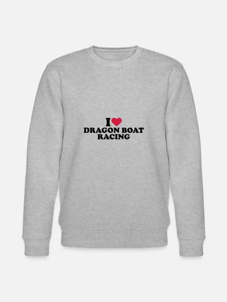 dragon boat - Stanley/Stella økologisk unisex-sweatshirt CHANGER  - grå meleret