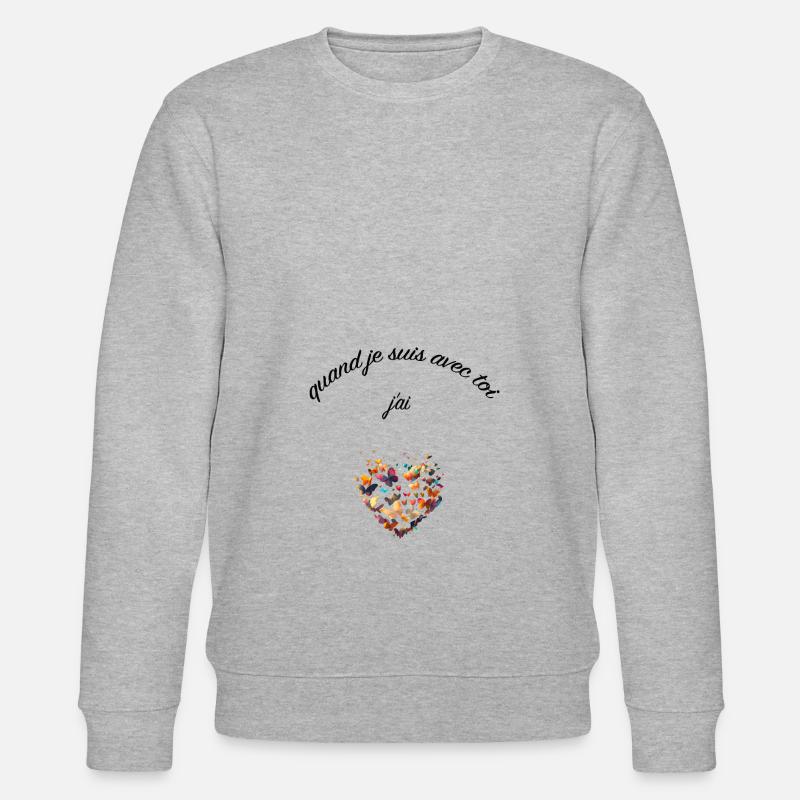 declaration d amour - Sweat bio CHANGER Stanley/Stella Unisexe - gris chiné