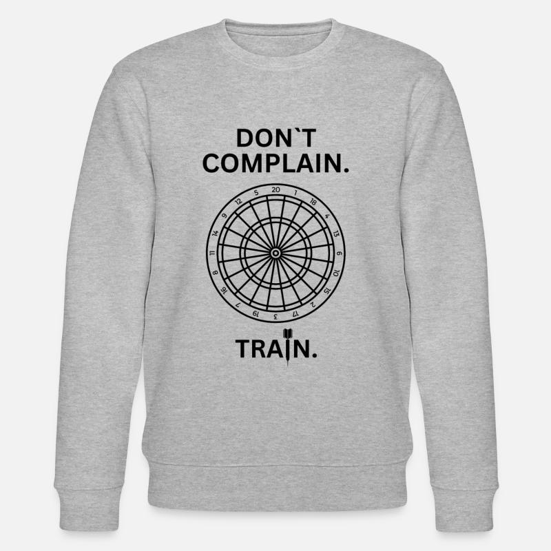 JAMMER NICHT, TRAINIER DARTS one - Stanley/Stella Unisex Bio-Sweatshirt CHANGER  - Grau meliert