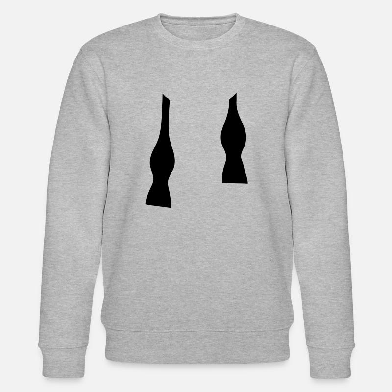 Bow Tie Un-done - Stanley/Stella CHANGER Unisex Organic Sweatshirt - heather grey