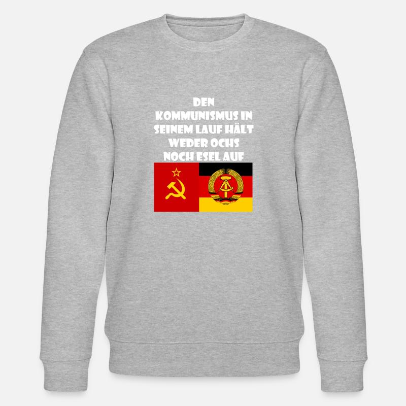 DDR Spruch Geschenk Ossi Sowjetunion - Stanley/Stella Unisex Bio-Sweatshirt CHANGER  - Grau meliert