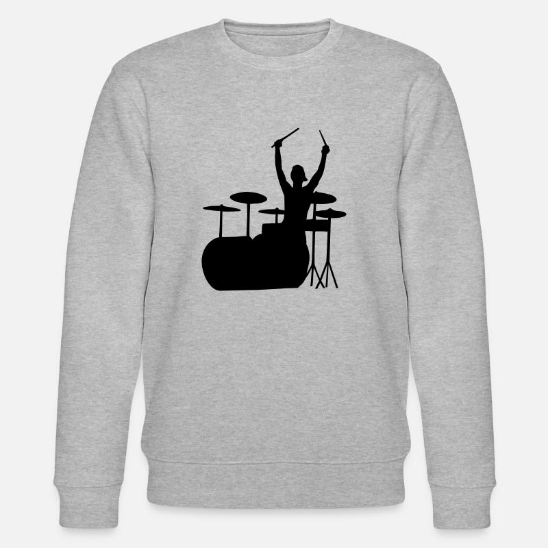 schlagzeuger - Stanley/Stella Unisex Bio-Sweatshirt CHANGER  - Grau meliert