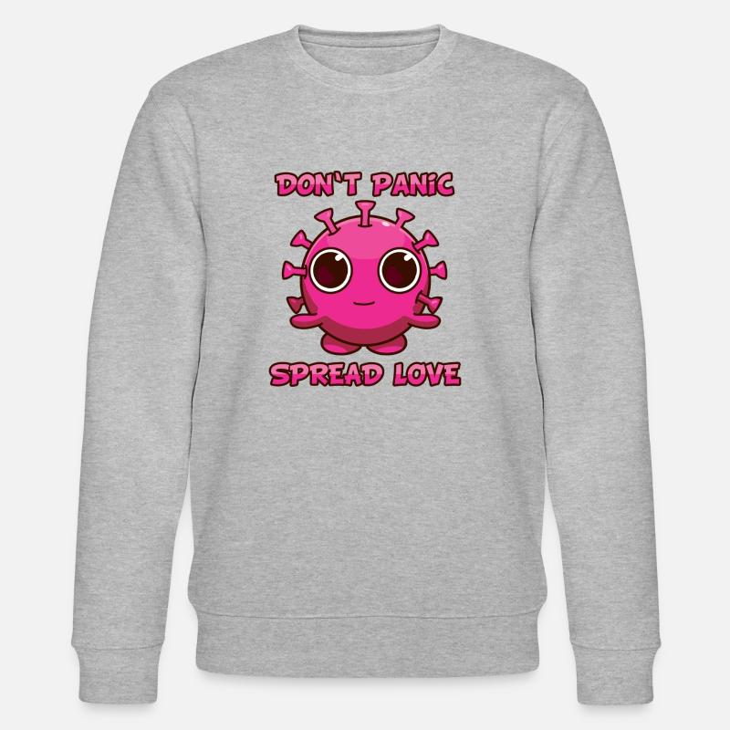 Don't Panic - Stanley/Stella Unisex Bio-Sweatshirt CHANGER  - Grau meliert