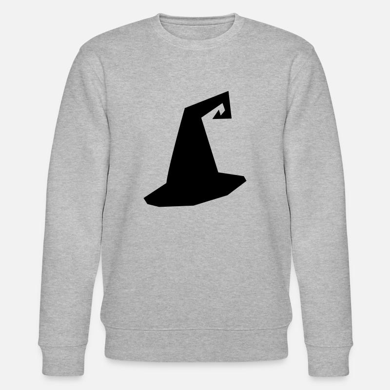 Hexenhut Silhouette - Stanley/Stella Unisex Bio-Sweatshirt CHANGER  - Grau meliert