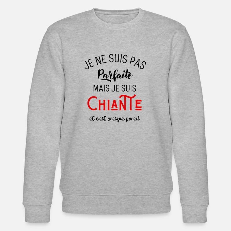 Pas parfaite mais chiante - Sweat bio CHANGER Stanley/Stella Unisexe - gris chiné