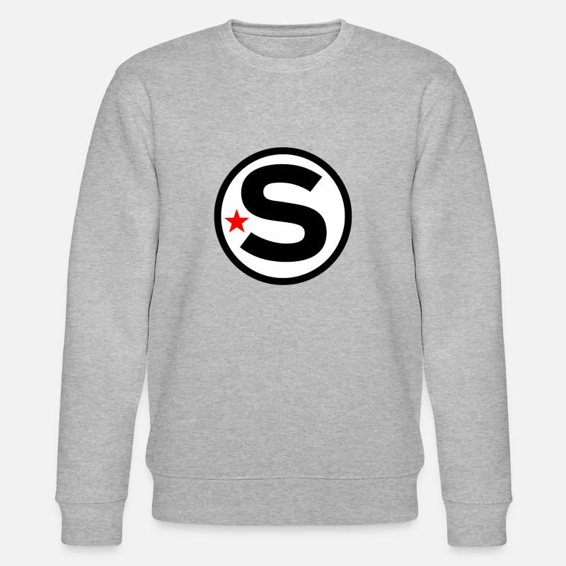 Buchstabe S - Stanley/Stella Unisex Bio-Sweatshirt CHANGER  - Grau meliert