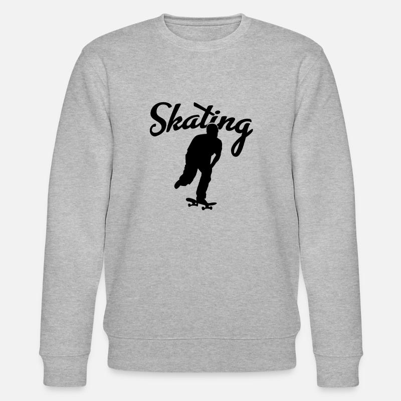 Skating - Stanley/Stella Unisex Bio-Sweatshirt CHANGER  - Grau meliert