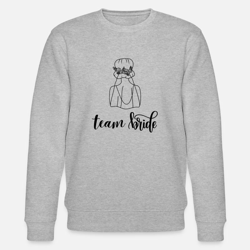 Team Braut - Stanley/Stella Unisex Bio-Sweatshirt CHANGER  - Grau meliert