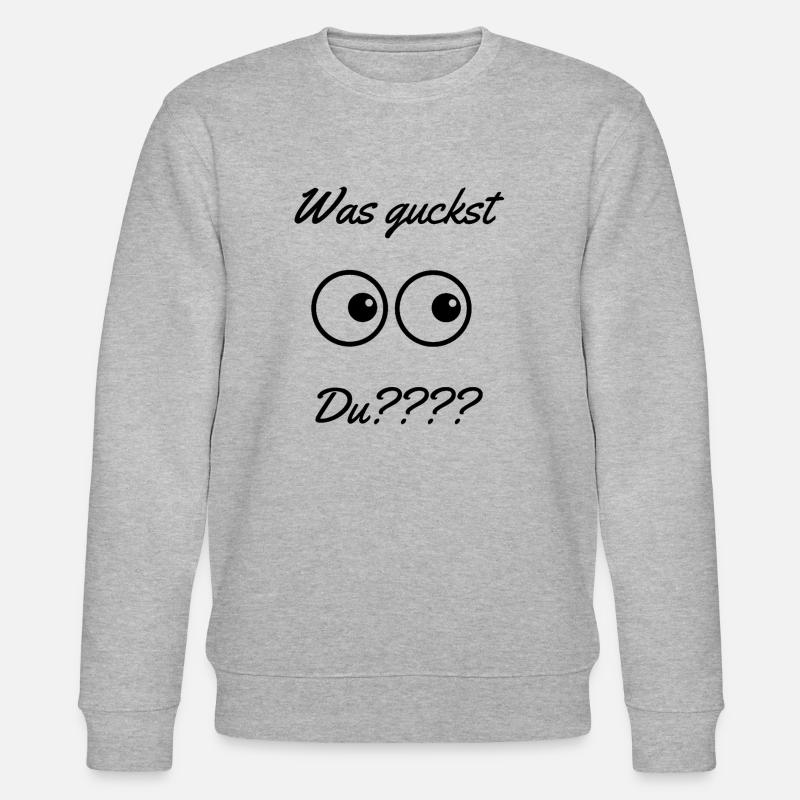 Was guckst - Stanley/Stella Unisex Bio-Sweatshirt CHANGER - Grau meliert