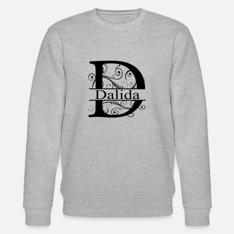 Monogram avec le prénom Dalida - Sweat bio CHANGER Stanley/Stella Unisexe - gris chiné