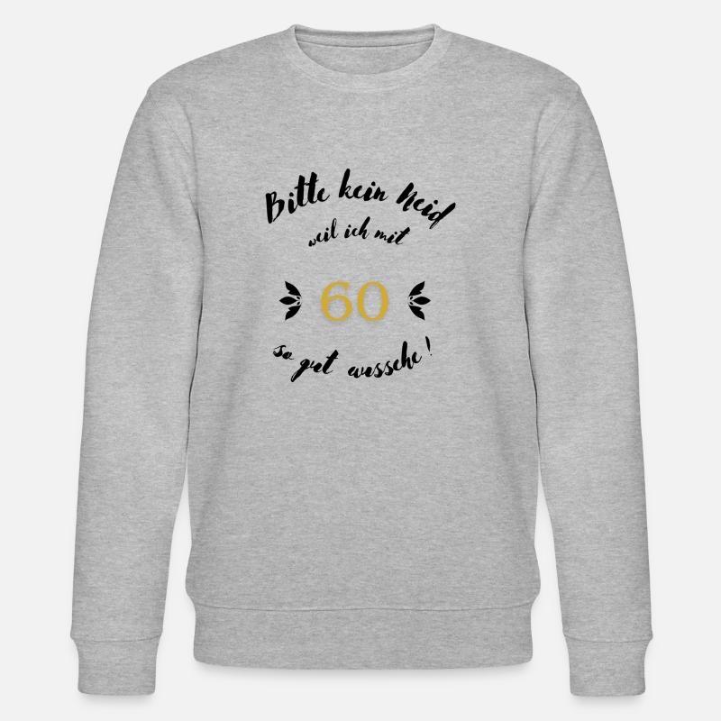 60er Schwarz - Stanley/Stella Unisex Bio-Sweatshirt CHANGER  - Grau meliert