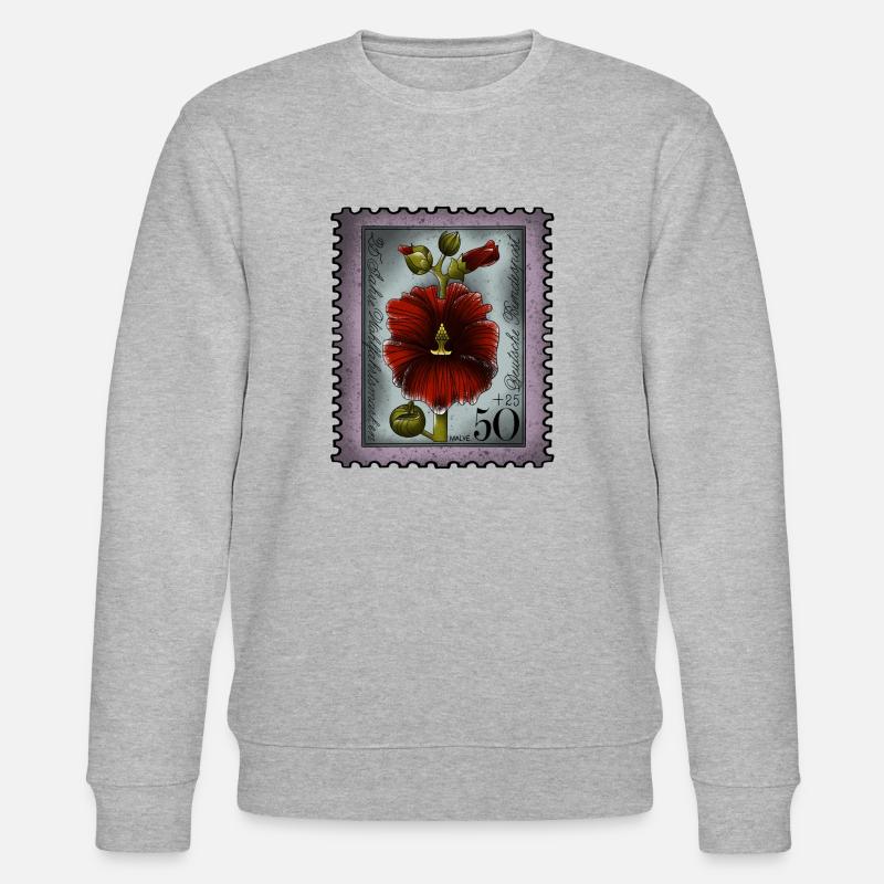 Briefmarke Malve - Stanley/Stella Unisex Bio-Sweatshirt CHANGER  - Grau meliert