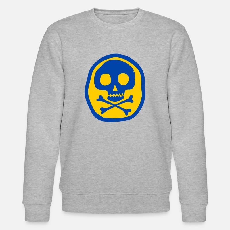 Schädel und Knochen - Stanley/Stella Unisex Bio-Sweatshirt CHANGER  - Grau meliert