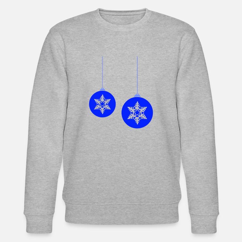 Boules de Noël star - Sweat bio CHANGER Stanley/Stella Unisexe - gris chiné