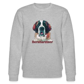 bernhardiner - Stanley/Stella Unisex Bio-Sweatshirt CHANGER  - Grau meliert - Vorne - Nik (191cm) & Marisol (170cm)