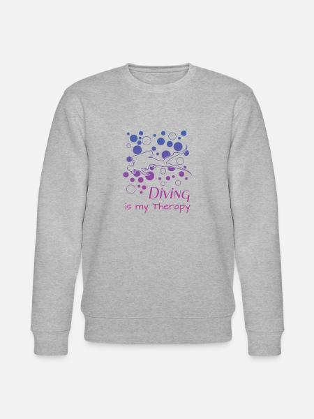 Diving diving - Stanley/Stella Unisex Bio-Sweatshirt CHANGER - Grau meliert