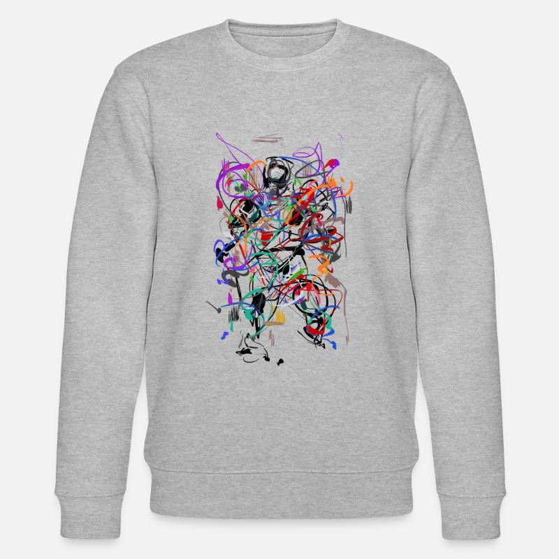 Abstrakt - Stanley/Stella Unisex Bio-Sweatshirt CHANGER  - Grau meliert