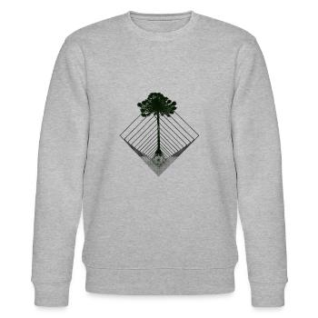 The Araucaria Diamond - Stanley/Stella CHANGER Unisex Organic Sweatshirt - heather grey - Front - Nik (191cm) & Marisol (170cm)