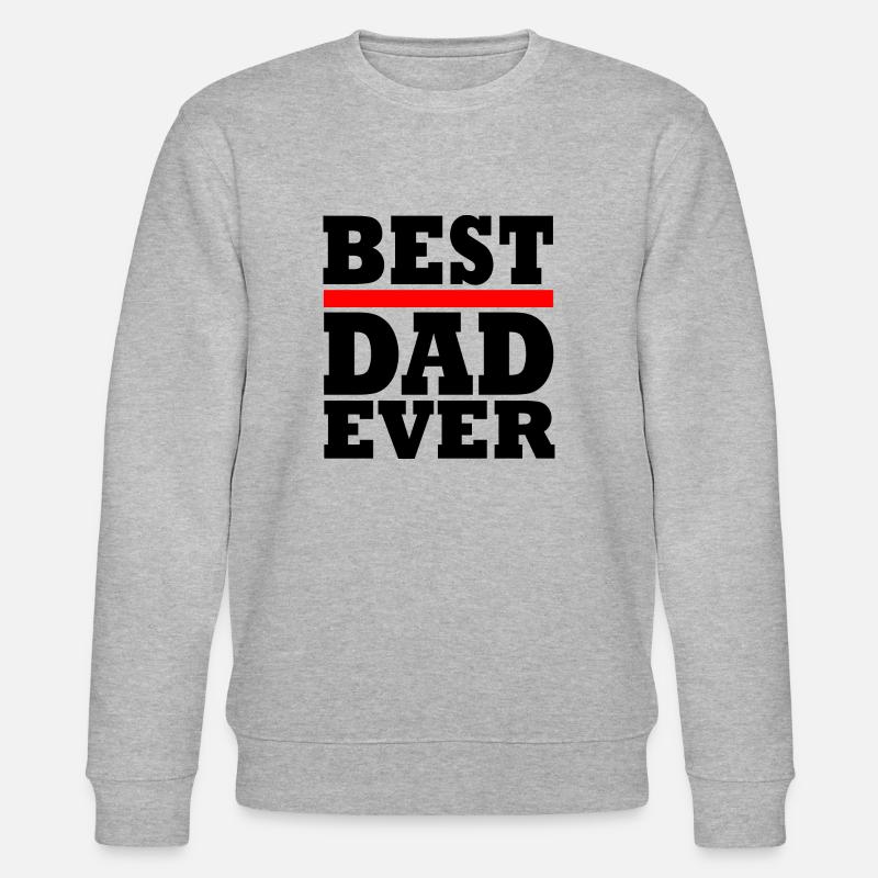 Best dad ever - Stanley/Stella Unisex Bio-Sweatshirt CHANGER  - Grau meliert