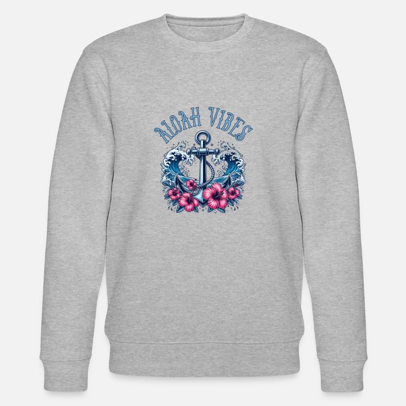 Aloha Vibes - Stanley/Stella Unisex Bio-Sweatshirt CHANGER  - Grau meliert