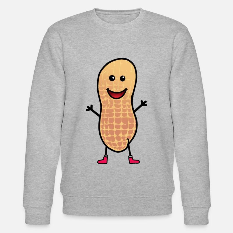 Cacahuète joyeuse Salutations Amis enfant - Sweat bio CHANGER Stanley/Stella Unisexe - gris chiné