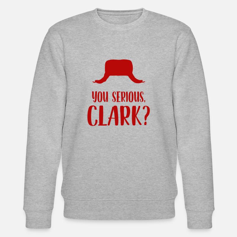 Du ernsthafter Clark - Stanley/Stella Unisex Bio-Sweatshirt CHANGER  - Grau meliert