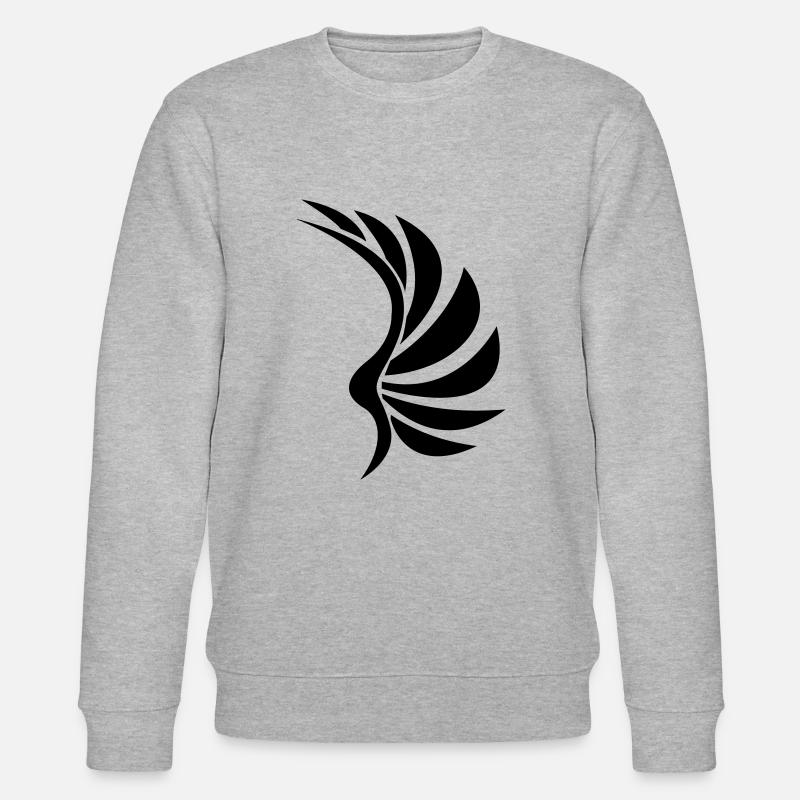 Wings Flügel - Stanley/Stella Unisex Bio-Sweatshirt CHANGER  - Grau meliert