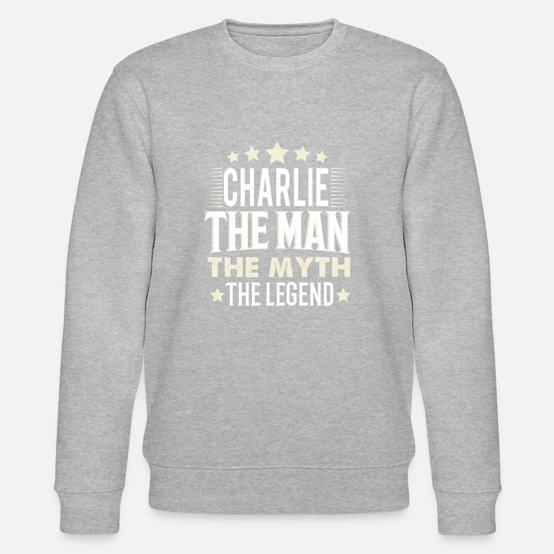 Charlie - Stanley/Stella Unisex Bio-Sweatshirt CHANGER  - Grau meliert