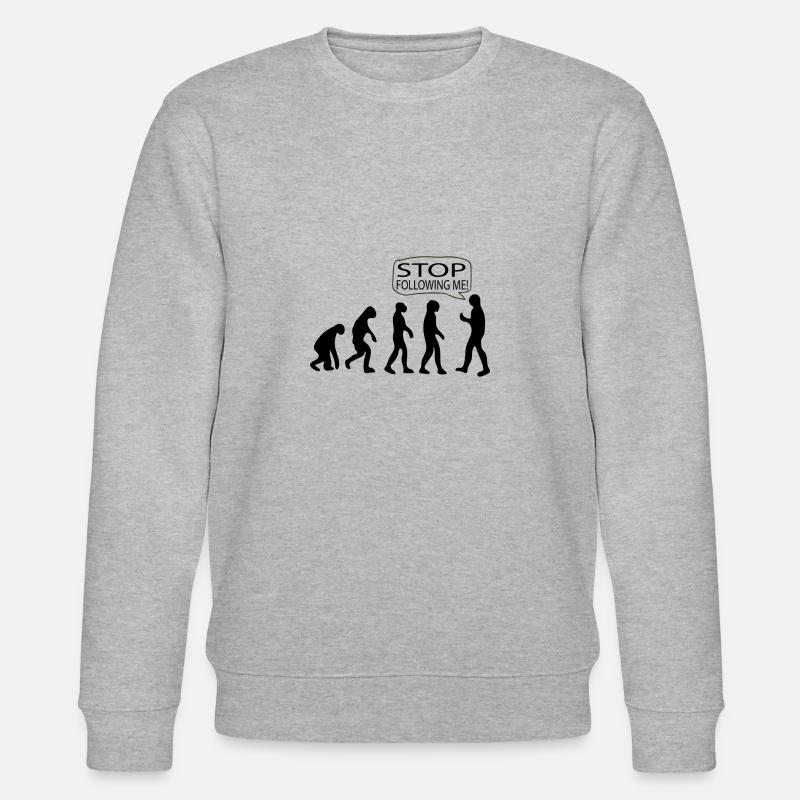 Arrête de suivre l'évolution - Sweat bio CHANGER Stanley/Stella Unisexe - gris chiné