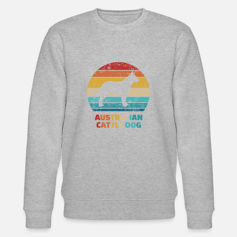 Australian Cattledog - Stanley/Stella Unisex Bio-Sweatshirt CHANGER  - Grau meliert