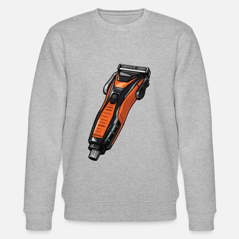 Haarschneidemaschine Barber - Stanley/Stella Unisex Bio-Sweatshirt CHANGER  - Grau meliert