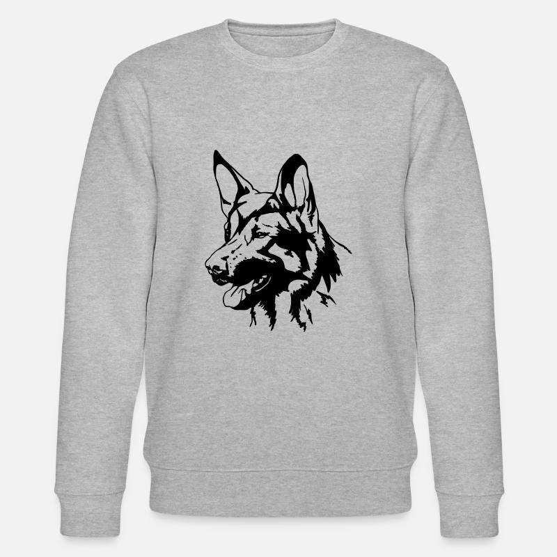 Deutscher Schäferhund - Stanley/Stella Unisex Bio-Sweatshirt CHANGER  - Grau meliert