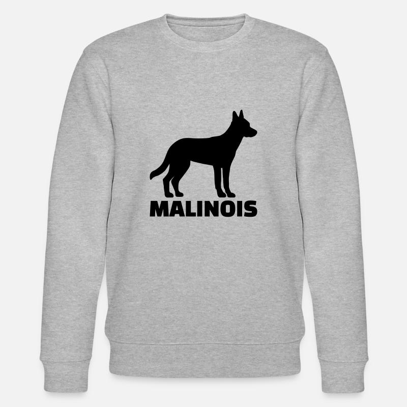 Malinois - Stanley/Stella Unisex Bio-Sweatshirt CHANGER  - Grau meliert