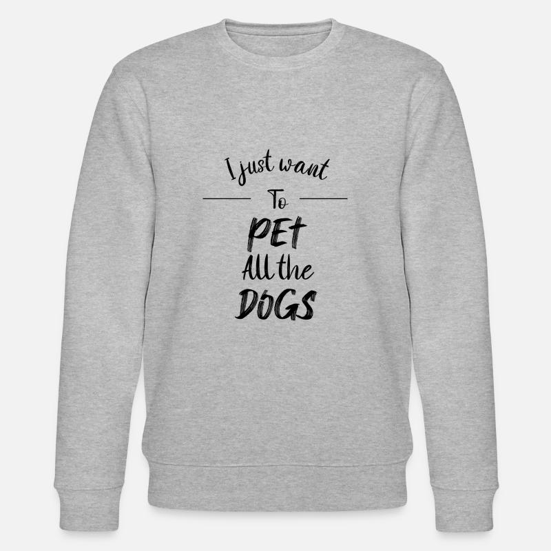 Hunde streicheln - Stanley/Stella Unisex Bio-Sweatshirt CHANGER  - Grau meliert