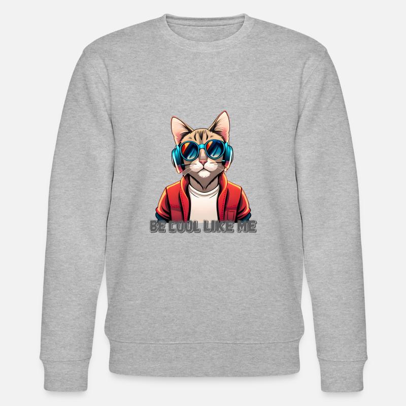 be cool like me - Stanley/Stella Unisex Bio-Sweatshirt CHANGER  - Grau meliert
