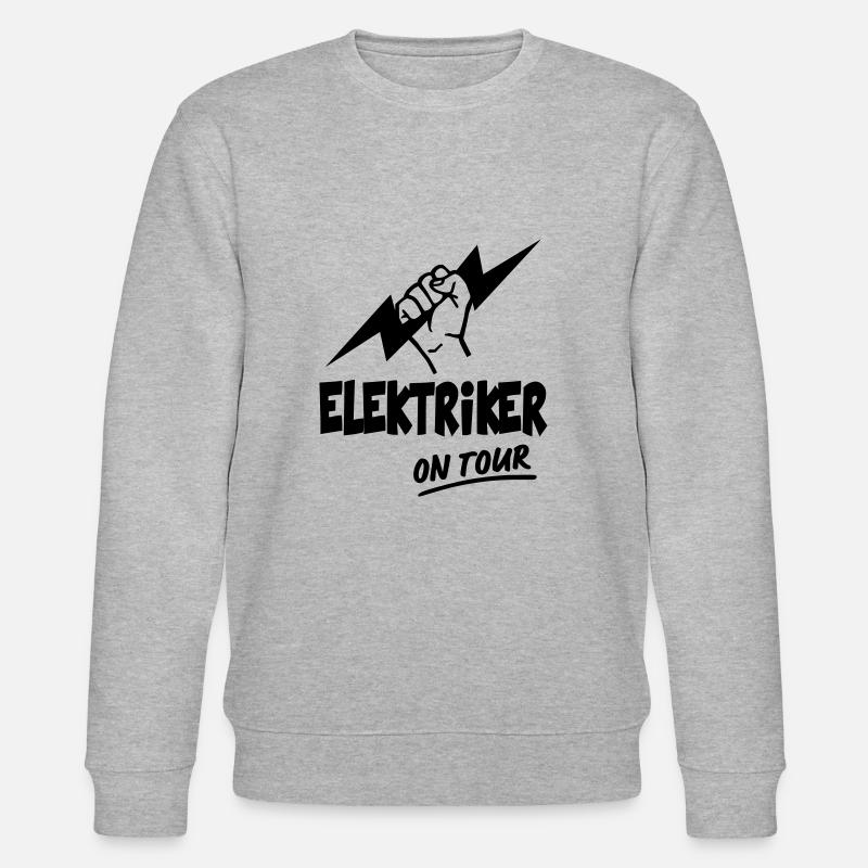 Electrician High Current Electronics Technician - Stanley/Stella CHANGER Unisex Organic Sweatshirt - heather grey