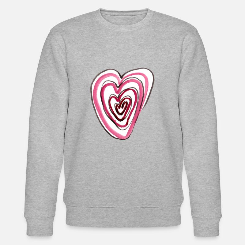 Cœur dans le cœur - Sweat bio CHANGER Stanley/Stella Unisexe - gris chiné
