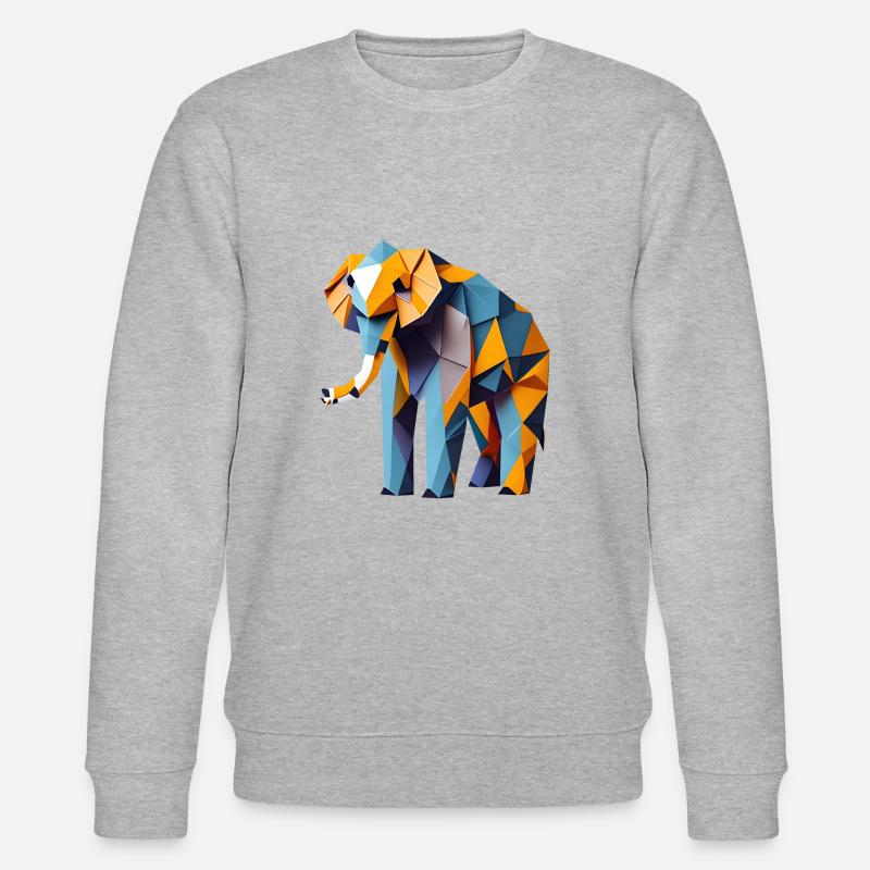 Art du papier éléphant - Sweat bio CHANGER Stanley/Stella Unisexe - gris chiné