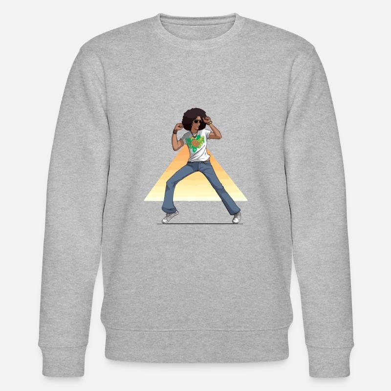 Max Disco-Tänzer - Stanley/Stella Unisex Bio-Sweatshirt CHANGER  - Grau meliert