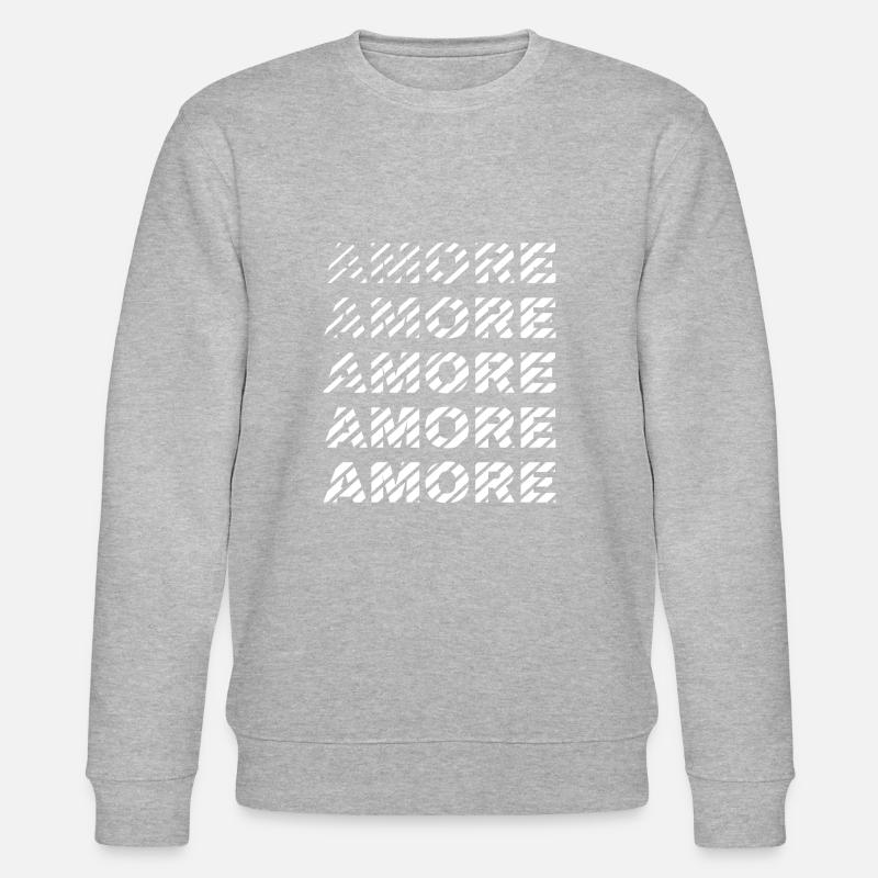 AMORE 02 - Stanley/Stella Unisex Bio-Sweatshirt CHANGER  - Grau meliert