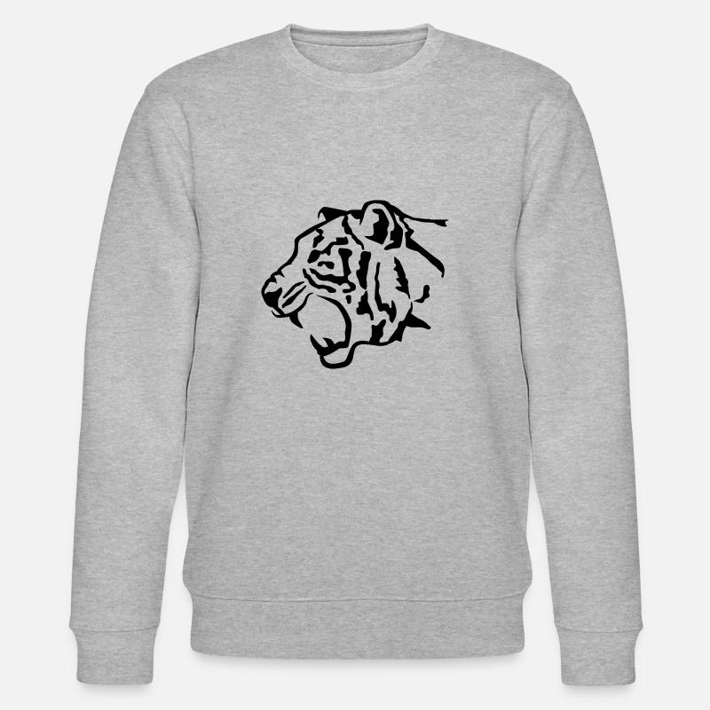 tigre - Sweat bio CHANGER Stanley/Stella Unisexe - gris chiné